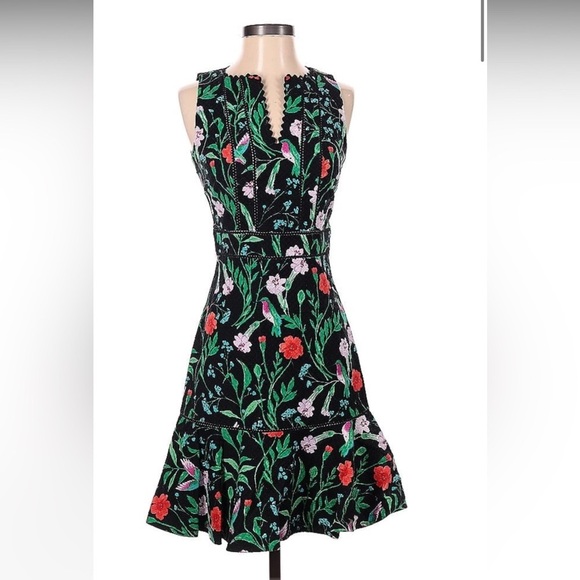 Kate Spade Jardin Tile Jacquard Dress scenic route - Picture 2 of 9